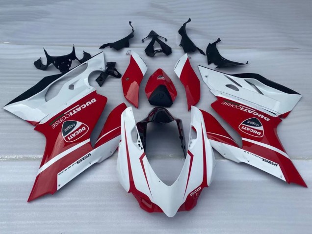 Comprar Carenados Moto Ducati Panigale 1199 2011-2014 - Blanco Rojo Negro Brillante