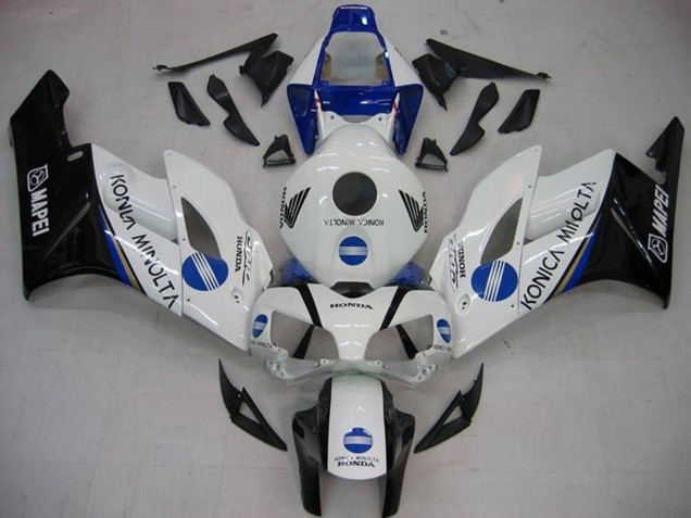 Comprar Carenados Moto Honda CBR1000RR 2004-2005 - Blanco Azul Negro Brillante Konica Minolta