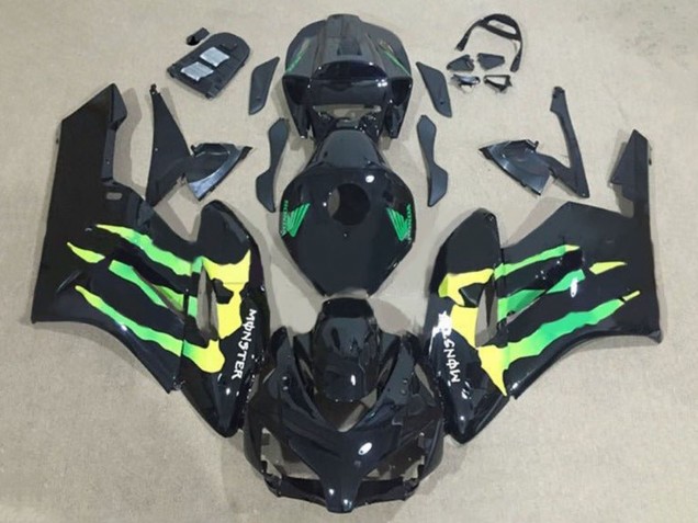 Comprar Carenados Moto Honda CBR1000RR 2004-2005 - Negro Brillante Verde Amarillo Monstruo