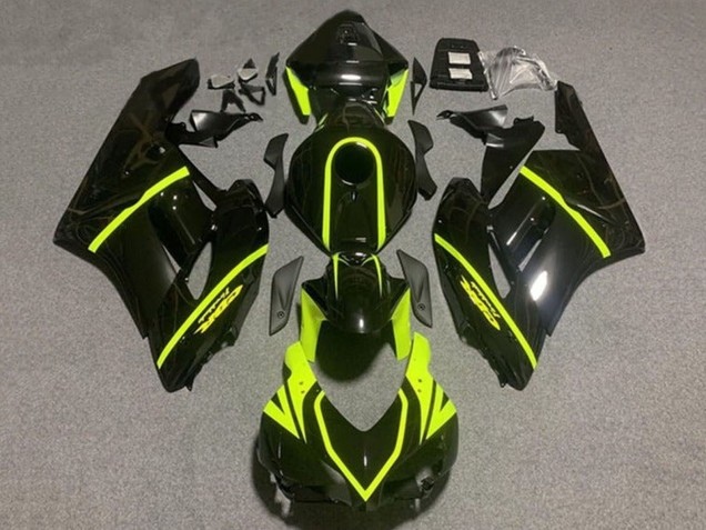 Comprar Carenados Moto Honda CBR1000RR 2004-2005 - Negro Brillante Alta Visibilidad Amarillo Raya