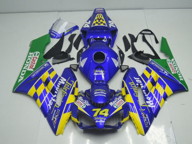 Comprar Carenados Moto Honda CBR1000RR 2004-2005 - Azul Amarillo Verde MoviStar