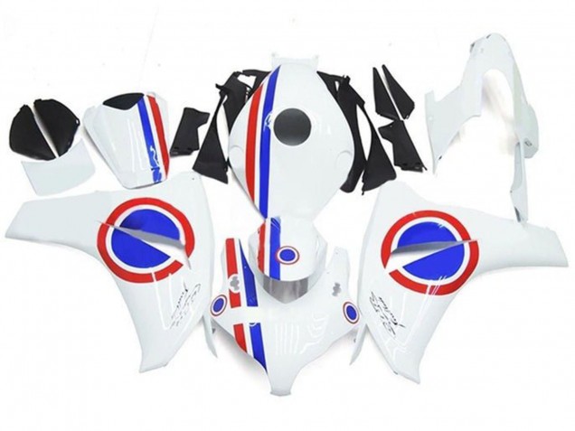 Comprar Carenados Moto Honda CBR1000RR 2008-2011 - Blanco Rojo Azul Raya
