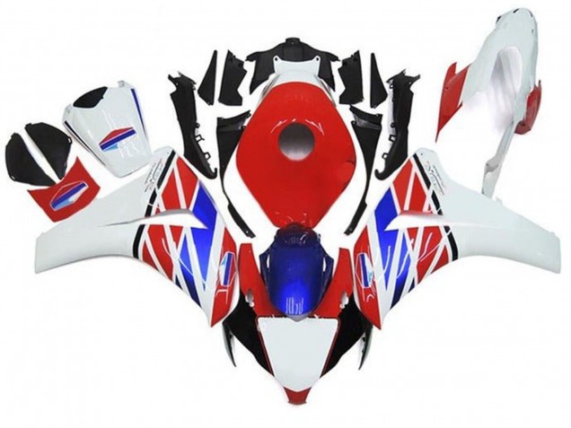 Comprar Carenados Moto Honda CBR1000RR 2008-2011 - Blanco Rojo Azul Negro Raya