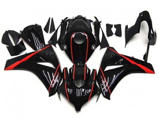 Comprar Carenados Moto Honda CBR1000RR 2008-2011 - Negro Brillante Rojo Raya