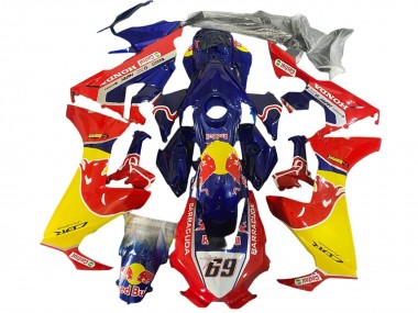 Comprar Carenados Moto Honda CBR1000RR 2017-2023 - Azul Amarillo Rojo Bull Hayden