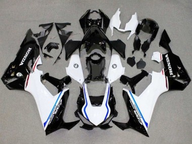 Comprar Carenados Moto Honda CBR1000RR 2017-2023 - Blanco Azul Negro Brillante Raya