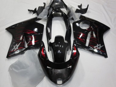 Comprar Carenado Moto Honda CBR1100XX Blackbird 1996-2007 - Negro Brillante Rojo Llama