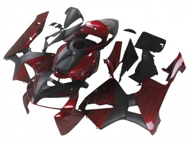 Comprar Carenados Moto Honda CBR600RR 2005-2006 - Rojo Granate Negro Mate