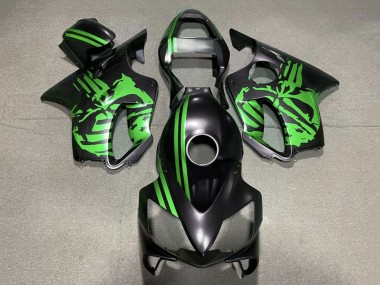 Comprar Carenados Moto Honda CBR600 F4i 2001-2003 - Verde Negro Mate Cráneo