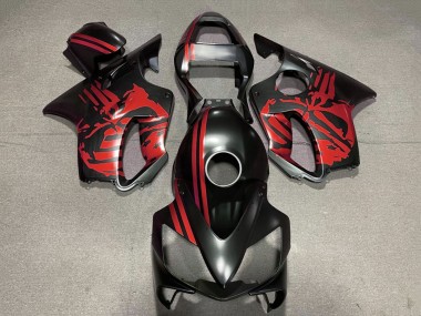 Comprar Carenados Moto Honda CBR600 F4i 2001-2003 - Rojo Negro Mate Cráneo