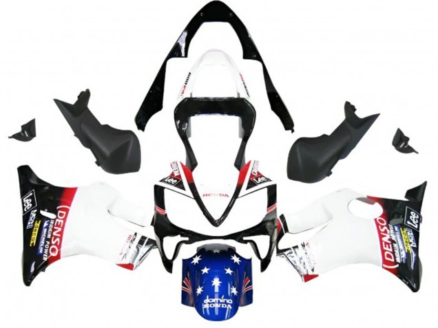 Comprar Carenados Moto Honda CBR600 F4i 2001-2003 - Blanco Azul Rojo Negro Brillante DENSO Star