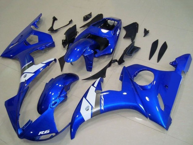 Comprar Carenado Moto Yamaha YZF R6 2003-2004 - Azul Blanco OEM Estilo
