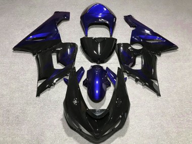 Comprar Carenado Moto Kawasaki ZX6R 2005-2006 - Azul Negro Brillante