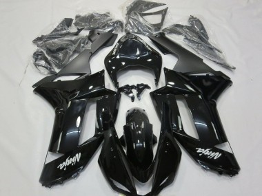 Comprar Carenados Moto Kawasaki ZX6R 2007-2008 - Negro Brillante Negro Mate Blanco Calcomanías