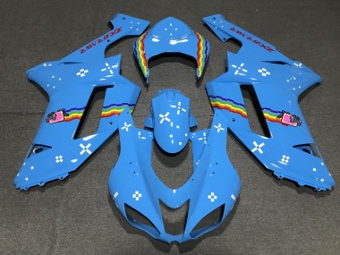 Comprar Carenados Moto Kawasaki ZX6R 2007-2008 - Azul Claro Arcoíris
