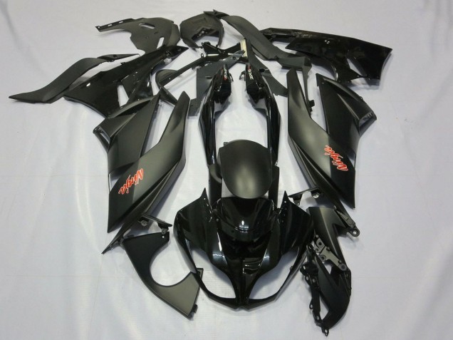 Comprar Carenados Moto Kawasaki ZX6R 2007-2008 - Negro Mate Negro Rojo