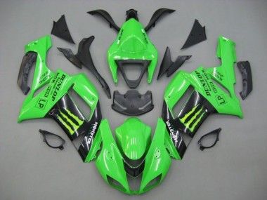 Comprar Carenados Moto Kawasaki ZX6R 2007-2008 - Verde Negro Monstruo Energy