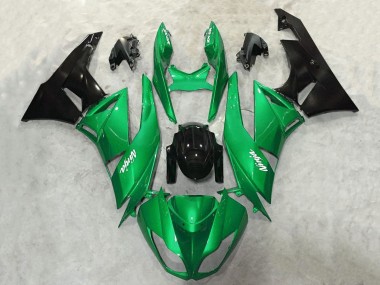 Comprar Carenados Moto Kawasaki ZX6R 2009-2012 - Verde Negro Brillante Blanco Ninja