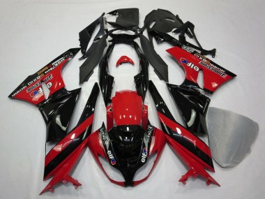 Comprar Carenados Moto Kawasaki ZX6R 2009-2012 - Rojo Negro Brillante Elf Touch4 Bridgestone