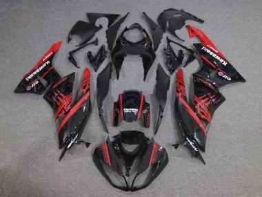 Comprar Carenados Moto Kawasaki ZX6R 2009-2012 - Negro Brillante Rojo Monstruo