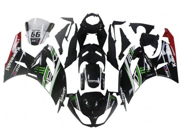 Comprar Carenados Moto Kawasaki ZX6R 2009-2012 - Negro Brillante Blanco Verde Rojo Elf Monstruo