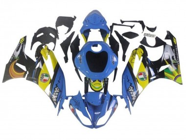 Comprar Carenados Moto Kawasaki ZX6R 2009-2012 - Azul Amarillo Tiburón