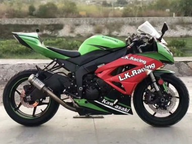 Comprar Carenados Moto Kawasaki ZX6R 2009-2012 - Verde Rojo Negro Blanco L.K. Carrera