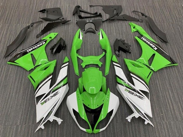 Comprar Carenados Moto Kawasaki ZX6R 2009-2012 - Verde Blanco Negro Raya
