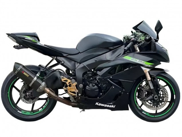 Comprar Carenados Moto Kawasaki ZX6R 2009-2012 - Negro Mate Verde