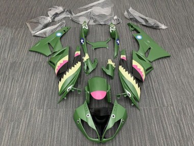 Comprar Carenados Moto Kawasaki ZX6R 2009-2012 - Amarillo Rosa Verde Mate Tiburón
