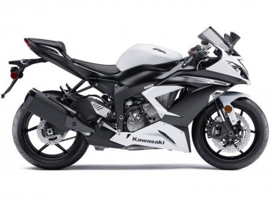 Comprar Kit Carenados Moto Kawasaki ZX6R 2013-2018 - Blanco Negro Mate