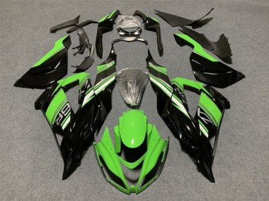 Comprar Kit Carenados Moto Kawasaki ZX6R 2013-2018 - Verde Negro Brillante