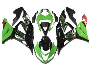 Comprar Carenados Moto Kawasaki ZX6R 2013-2018 - Verde Negro Rojo Honeycomb