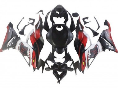 Comprar Carenados Moto Kawasaki ZX6R 2019-2022 - Negro Mate Rojo Blanco Tiburón