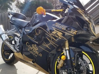 Comprar Carenados Moto Suzuki GSXR 1000 2003-2004 - Negro Oro Corona