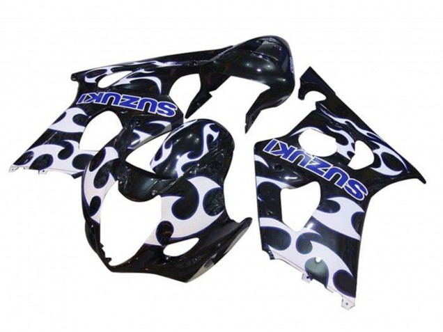 Comprar Carenados Moto Suzuki GSXR 1000 2003-2004 - Negro Blanco Azul Tribal