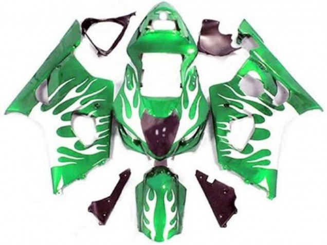 Comprar Carenados Moto Suzuki GSXR 1000 2003-2004 - Verde Blanco Llama
