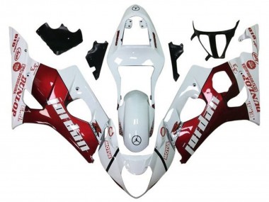 Comprar Carenados Moto Suzuki GSXR 1000 2003-2004 - Blanco Rojo Jordan