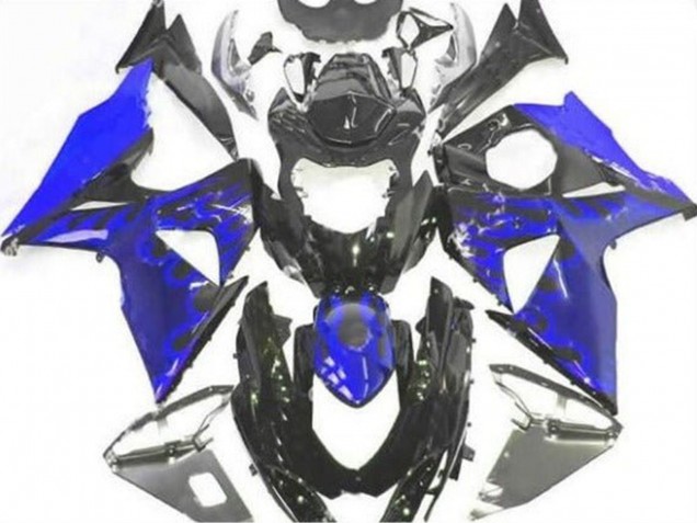 Comprar Carenado Moto Suzuki GSXR 1000 2009-2016 - Negro Brillante Azul Llama