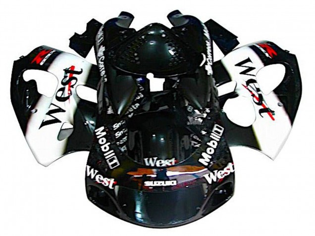 Comprar Carenados Moto Suzuki GSXR 600 / GSXR 750 1996-2000 - Negro Blanco West