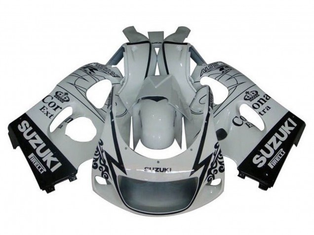 Comprar Carenados Moto Suzuki GSXR 600 / GSXR 750 1996-2000 - Blanco Negro Tribal Corona