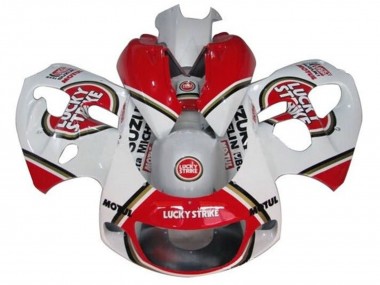 Comprar Carenados Moto Suzuki GSXR 600 / GSXR 750 1996-2000 - Blanco Rojo Lucky Strike