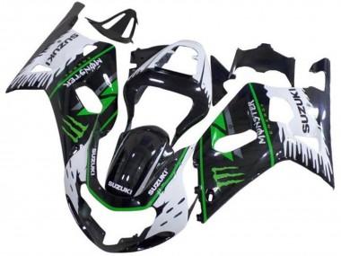 Comprar Carenados Moto Suzuki GSXR 600 / GSXR 750 2001-2003 - Blanco Negro Verde Monstruo