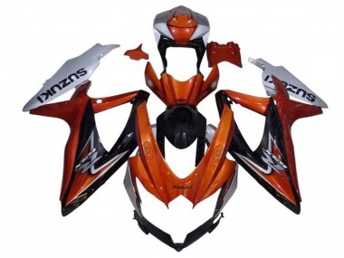 Comprar Carenado Moto Suzuki GSXR 600 / GSXR 750 2008-2010 - Plata Naranja Negro Brillante