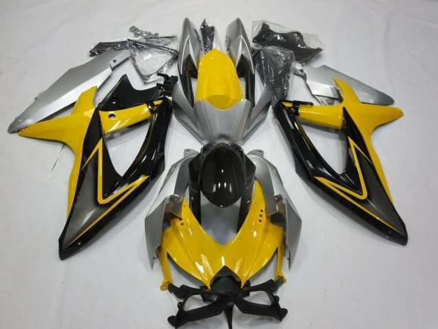 Comprar Carenados Moto Suzuki GSXR 600 / GSXR 750 2008-2010 - Amarillo Plata Gris Negro