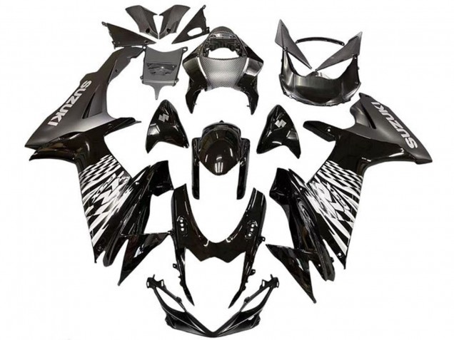 Comprar Carenados Moto Suzuki GSXR 600 / GSXR 750 2011-2024 - Negro Brillante Plata