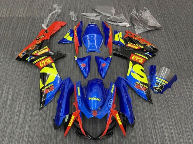 Comprar Carenados Moto Suzuki GSXR 600 / GSXR 750 2011-2024 - Azul Rojo Amarillo Negro