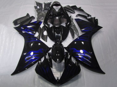 Comprar Carenados Moto Yamaha YZF 1000 R1 2009-2011 - Negro Brillante Azul Llama