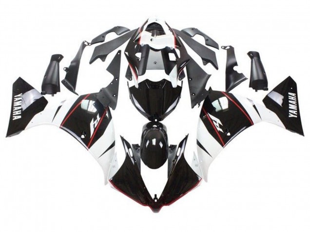 Comprar Carenados Moto Yamaha YZF 1000 R1 2009-2011 - Blanco Negro Rojo Raya