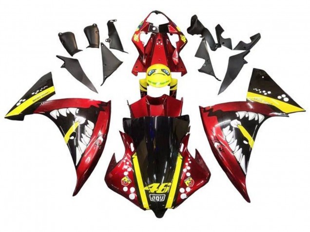 Comprar Carenados Moto Yamaha YZF 1000 R1 2009-2011 - Rojo Amarillo Negro Tiburón